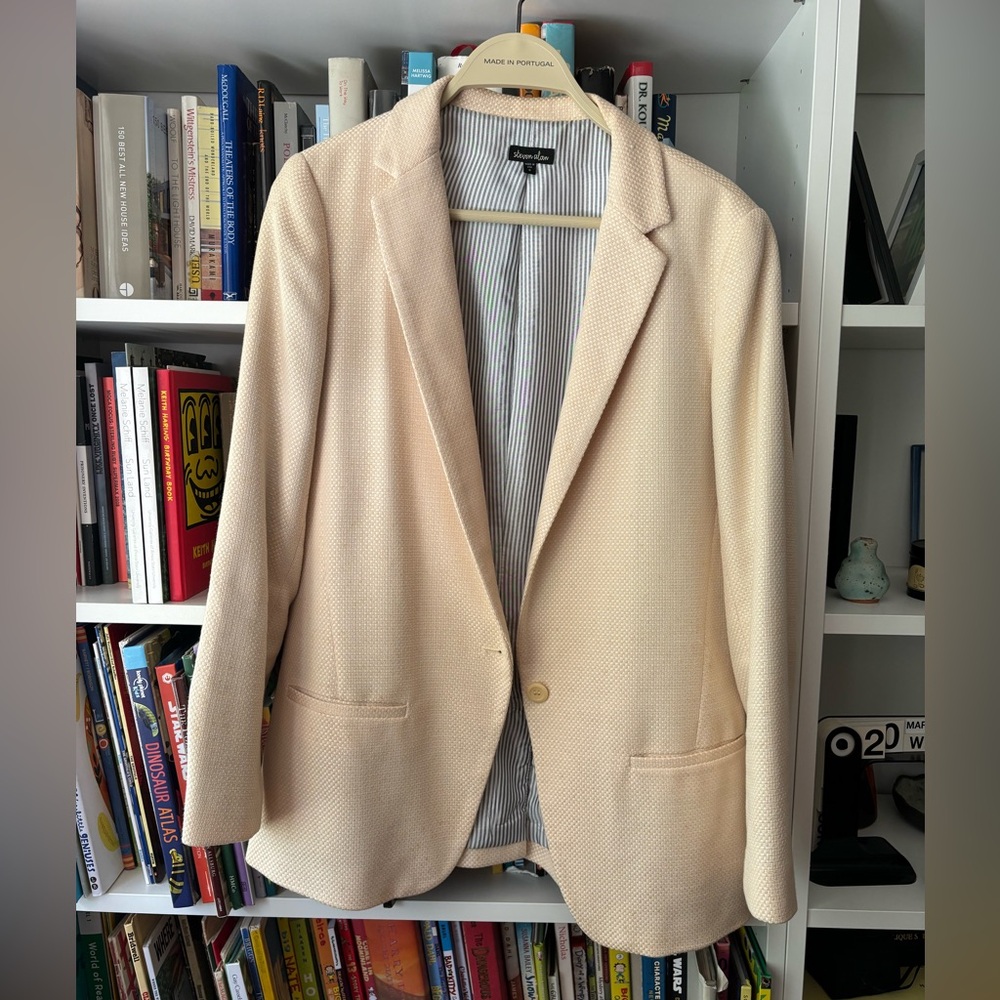 Steven Alan Blazer, ecru tweed, size 8